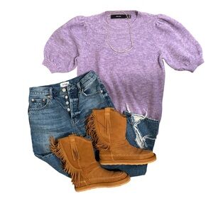 Vero Moda Lavender Puff Sleeve Blouse